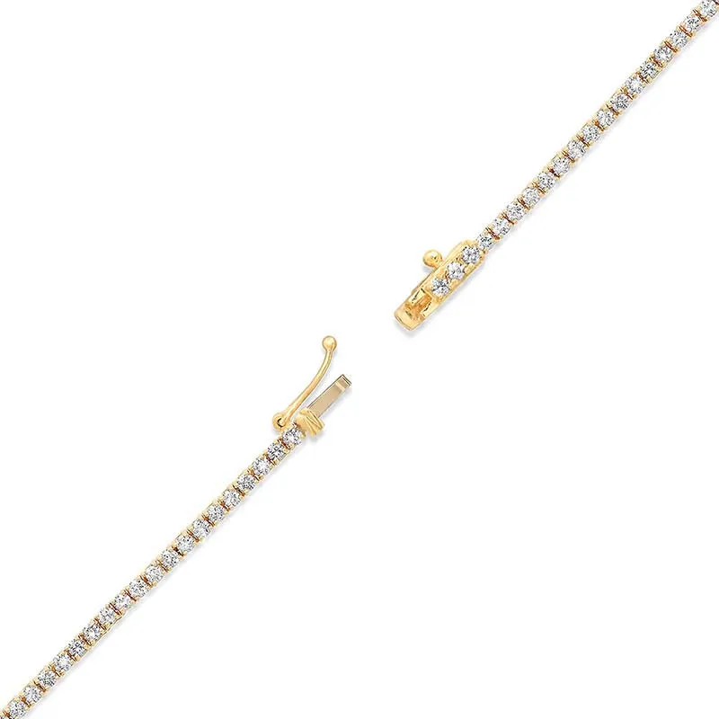 18 inch 4-Prong Diamond Tennis Necklace