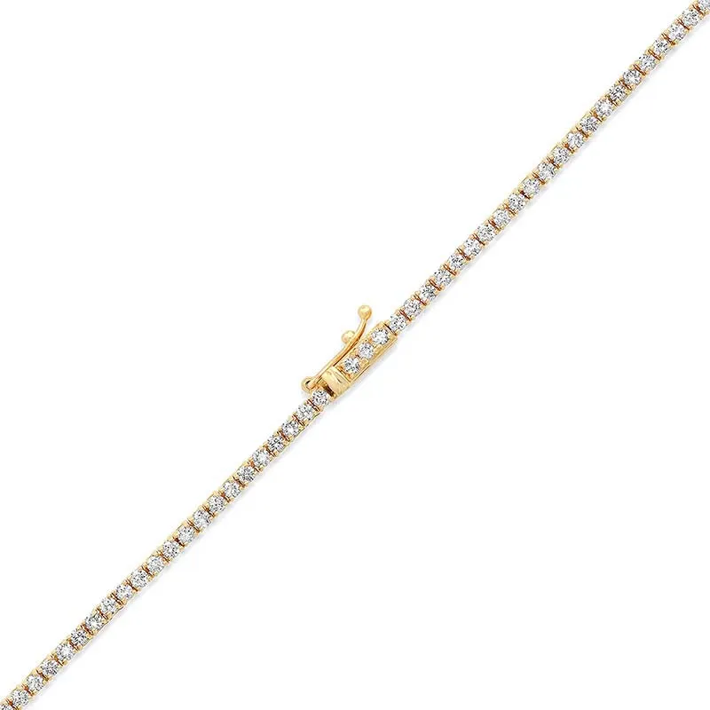 18 inch 4-Prong Diamond Tennis Necklace