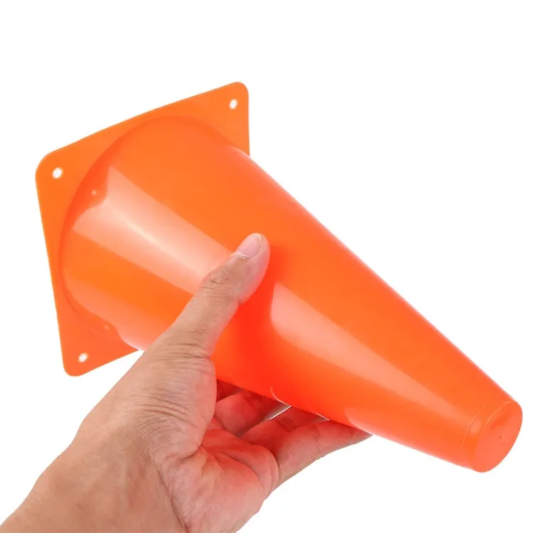 2 PCS Football Obstacle Sign Tube Thickening Road Block Cone without Hole, Size: 18 x 14cm(Orange)