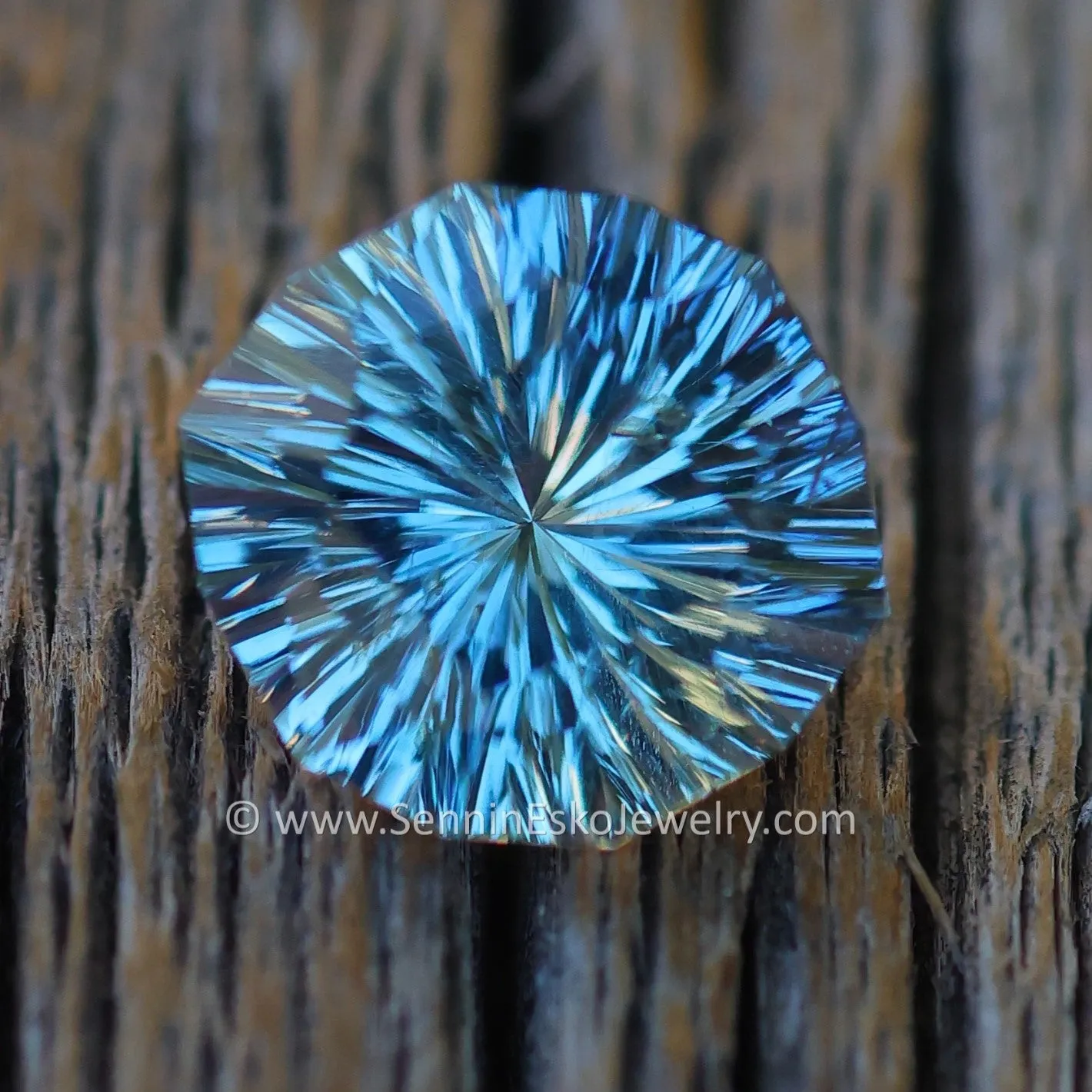 2.7 Carat Silvery Blue Umba Sapphire Dodecagon - 9.5x8.4mm - Galaxy Cut