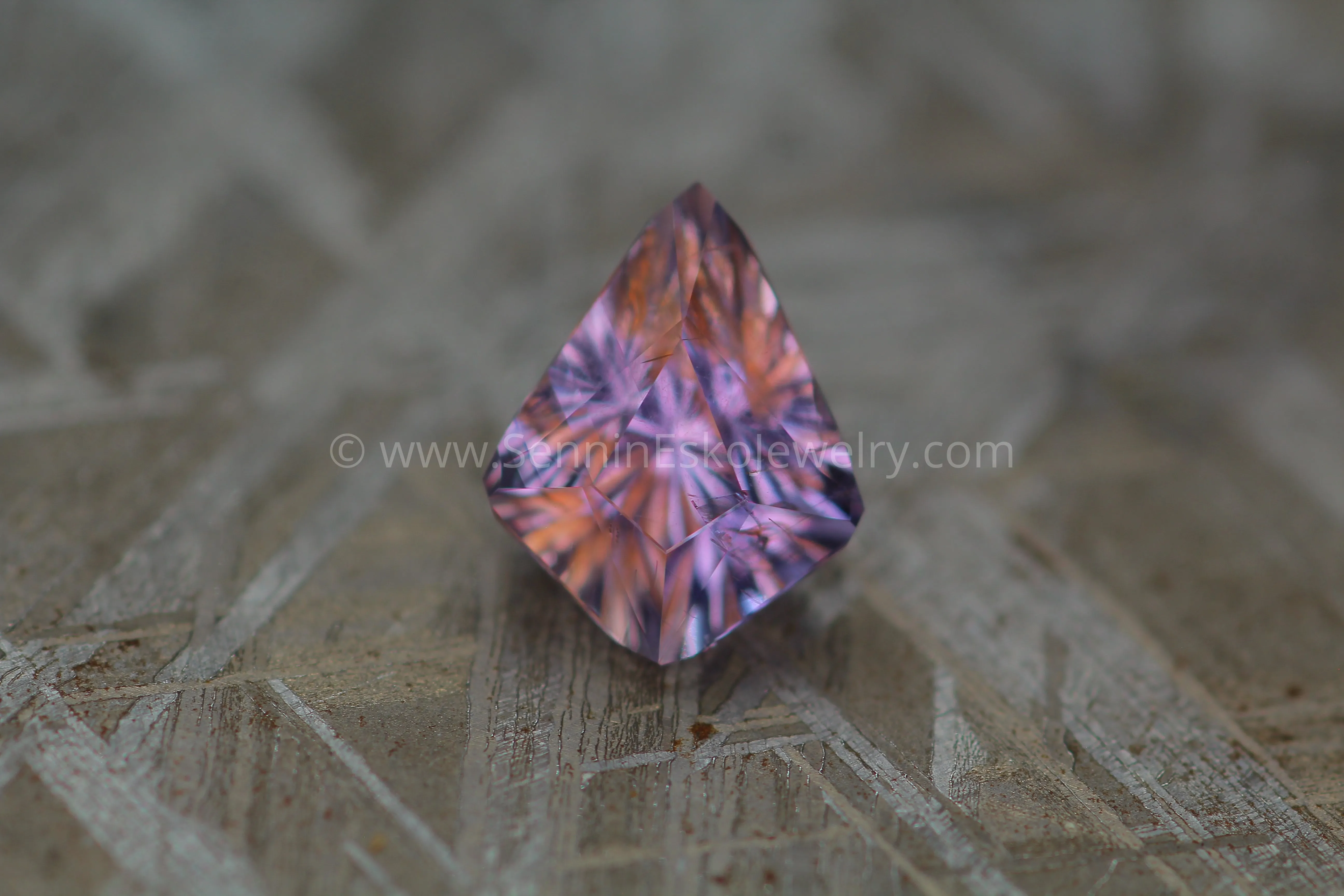 3 Carat Lilac Umba Sapphire Kite -  Fantasy Cut - 10.2x8mm