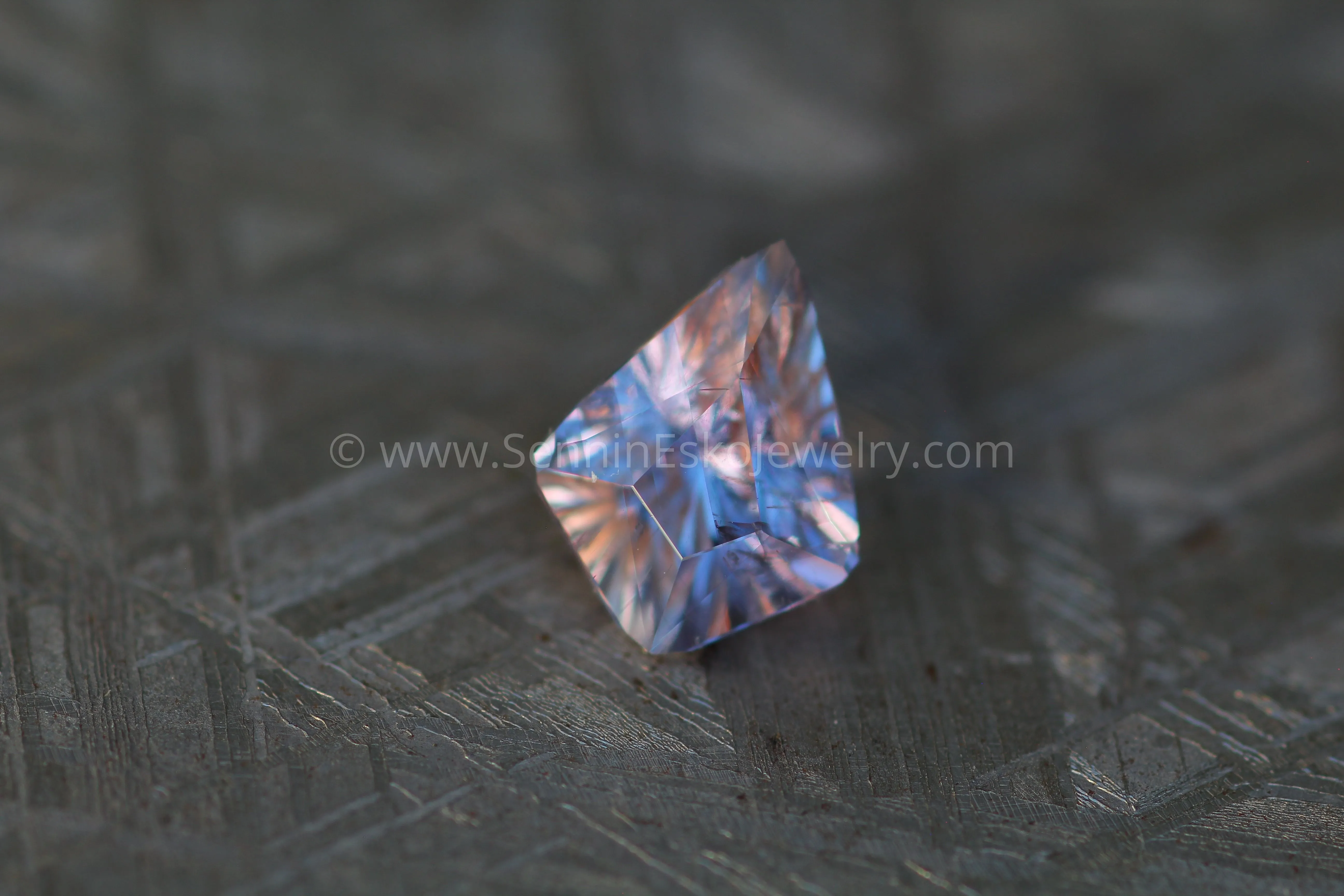 3 Carat Lilac Umba Sapphire Kite -  Fantasy Cut - 10.2x8mm