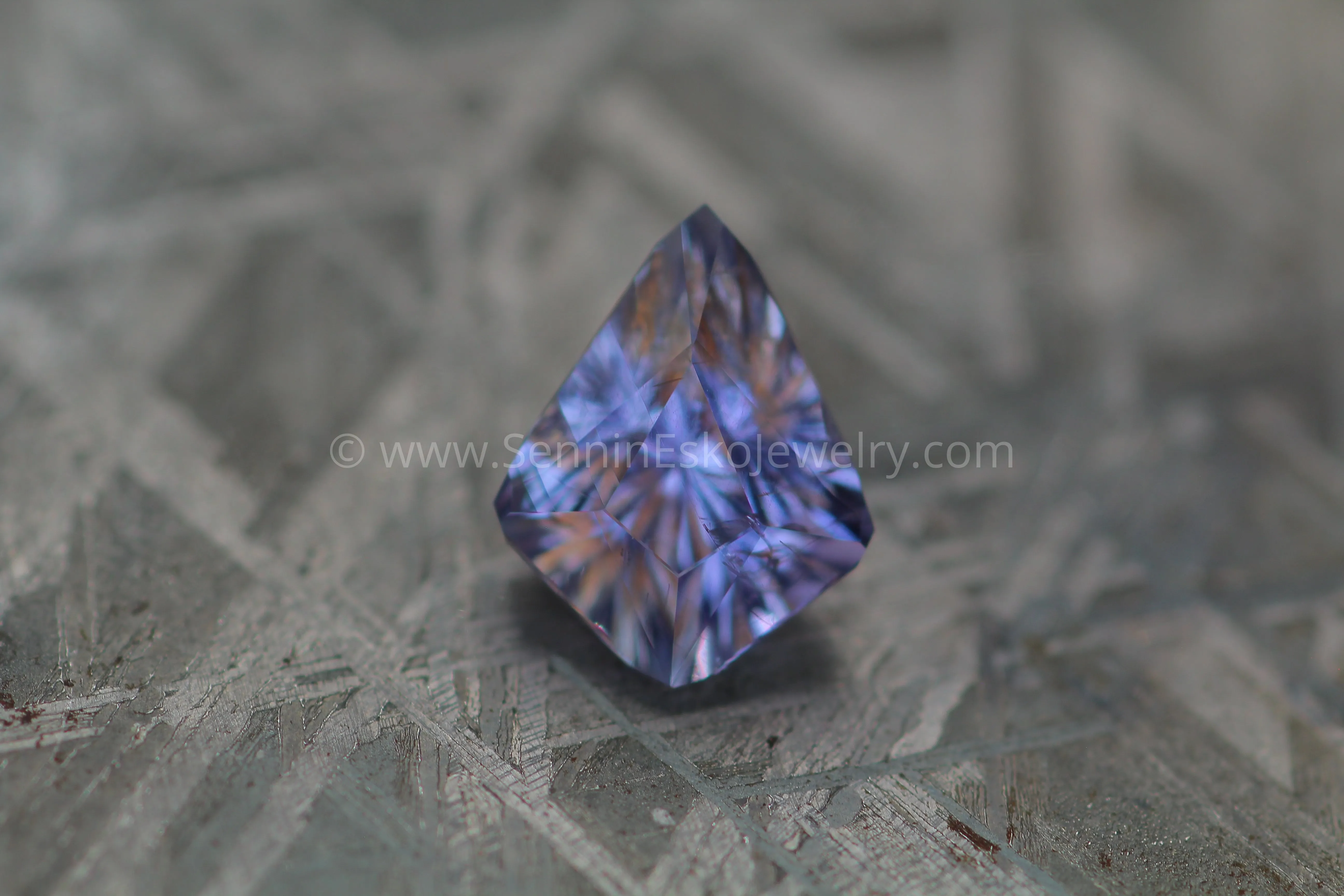 3 Carat Lilac Umba Sapphire Kite -  Fantasy Cut - 10.2x8mm