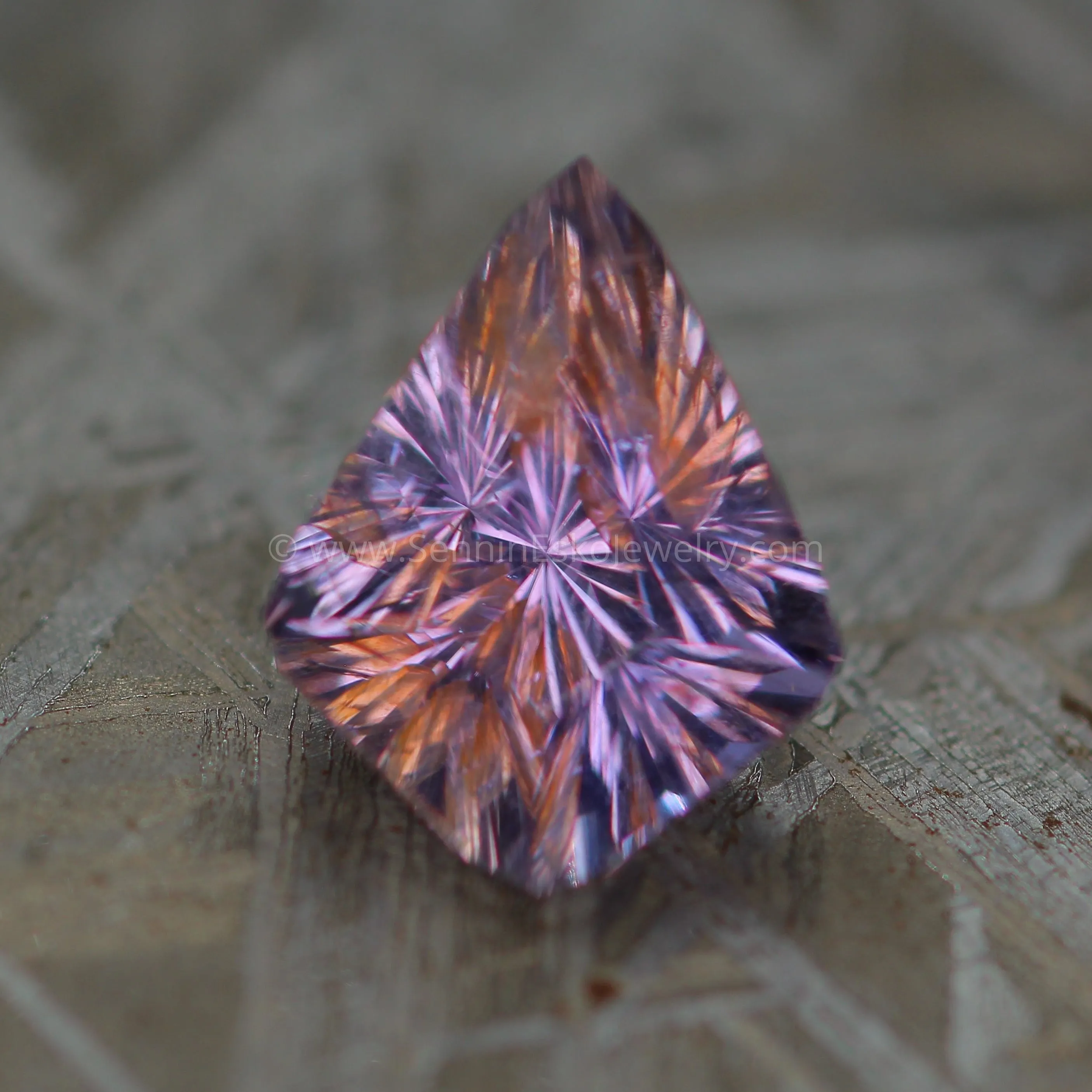 3 Carat Lilac Umba Sapphire Kite -  Fantasy Cut - 10.2x8mm