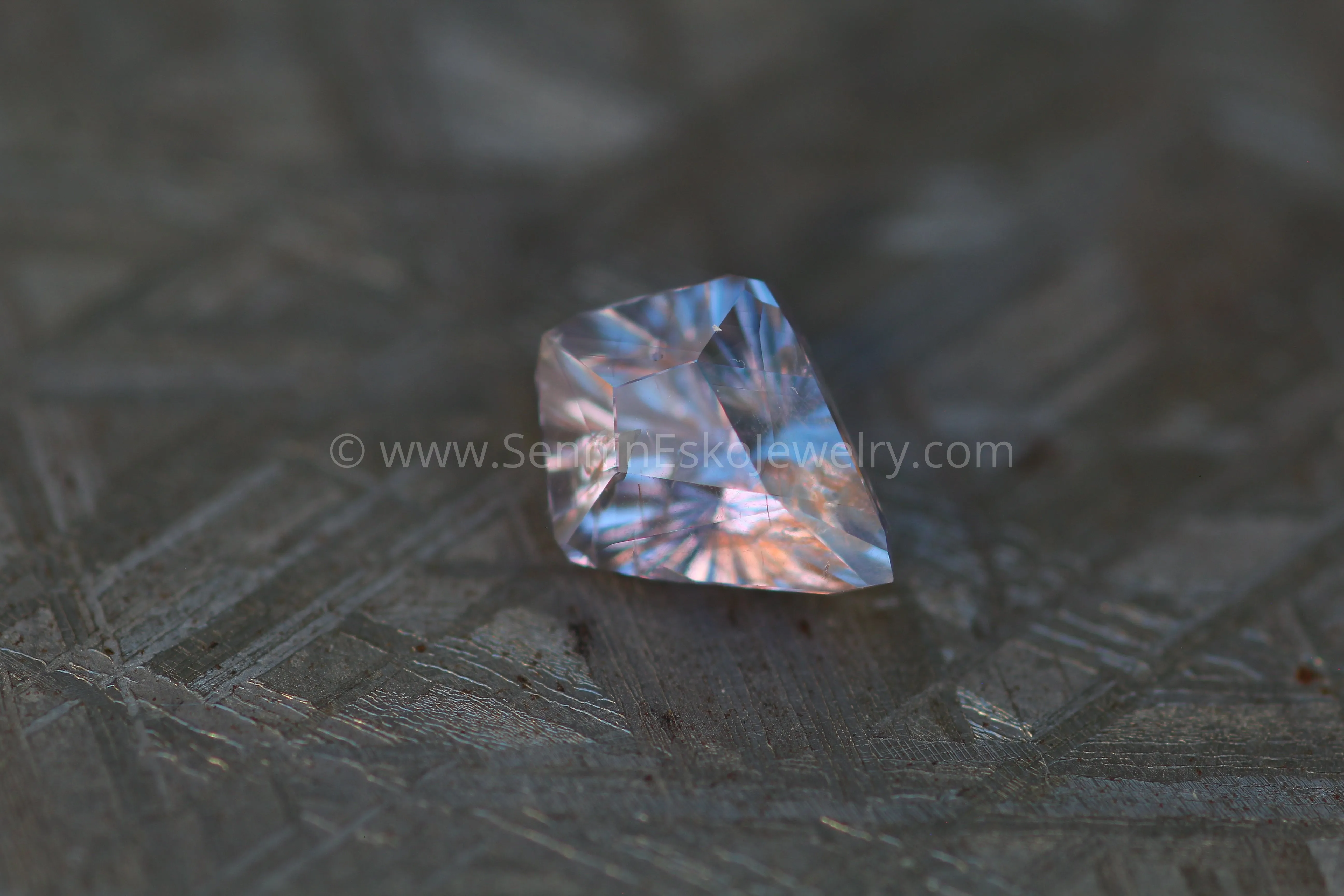 3 Carat Lilac Umba Sapphire Kite -  Fantasy Cut - 10.2x8mm