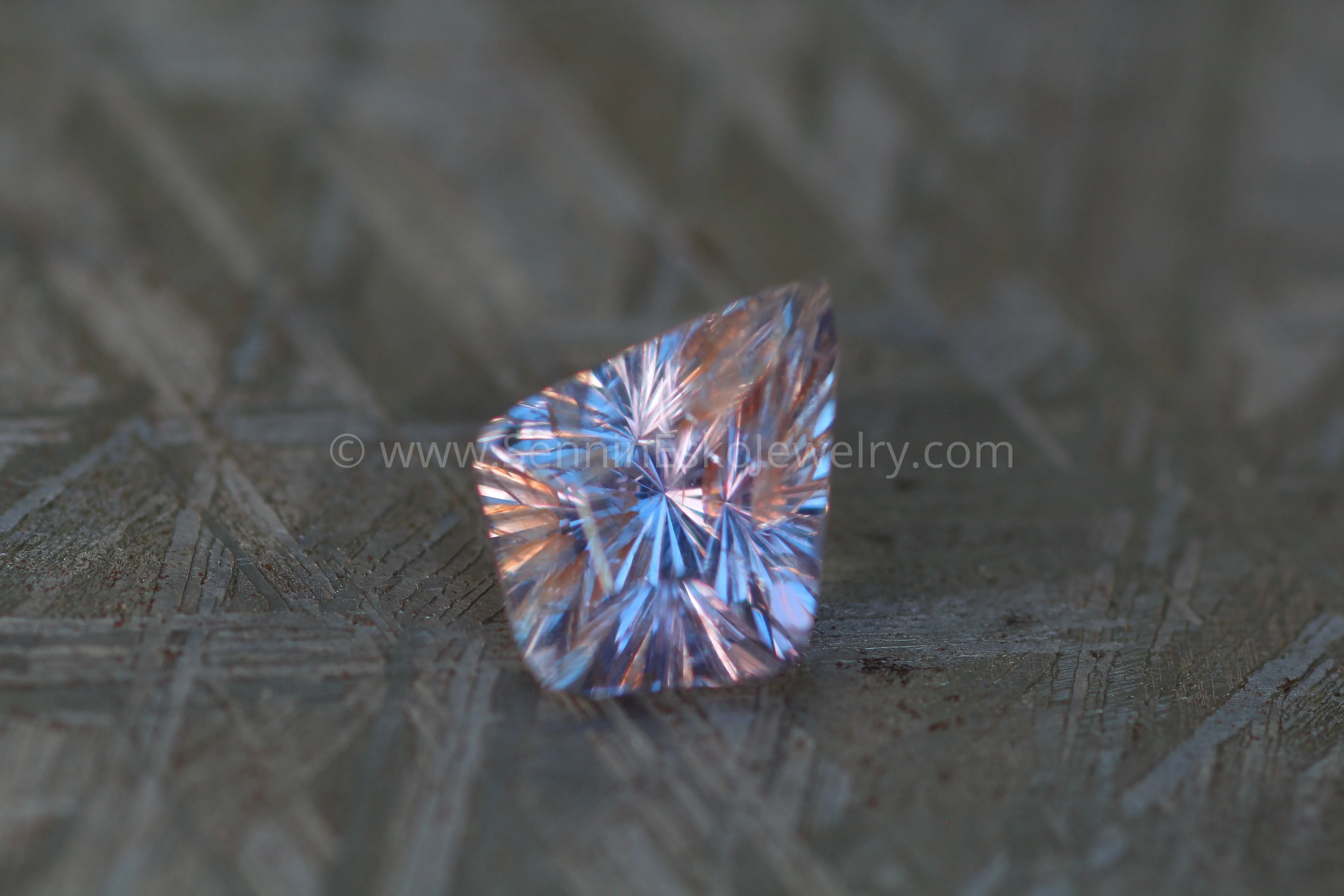 3 Carat Lilac Umba Sapphire Kite -  Fantasy Cut - 10.2x8mm