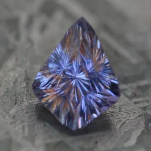 3 Carat Lilac Umba Sapphire Kite -  Fantasy Cut - 10.2x8mm