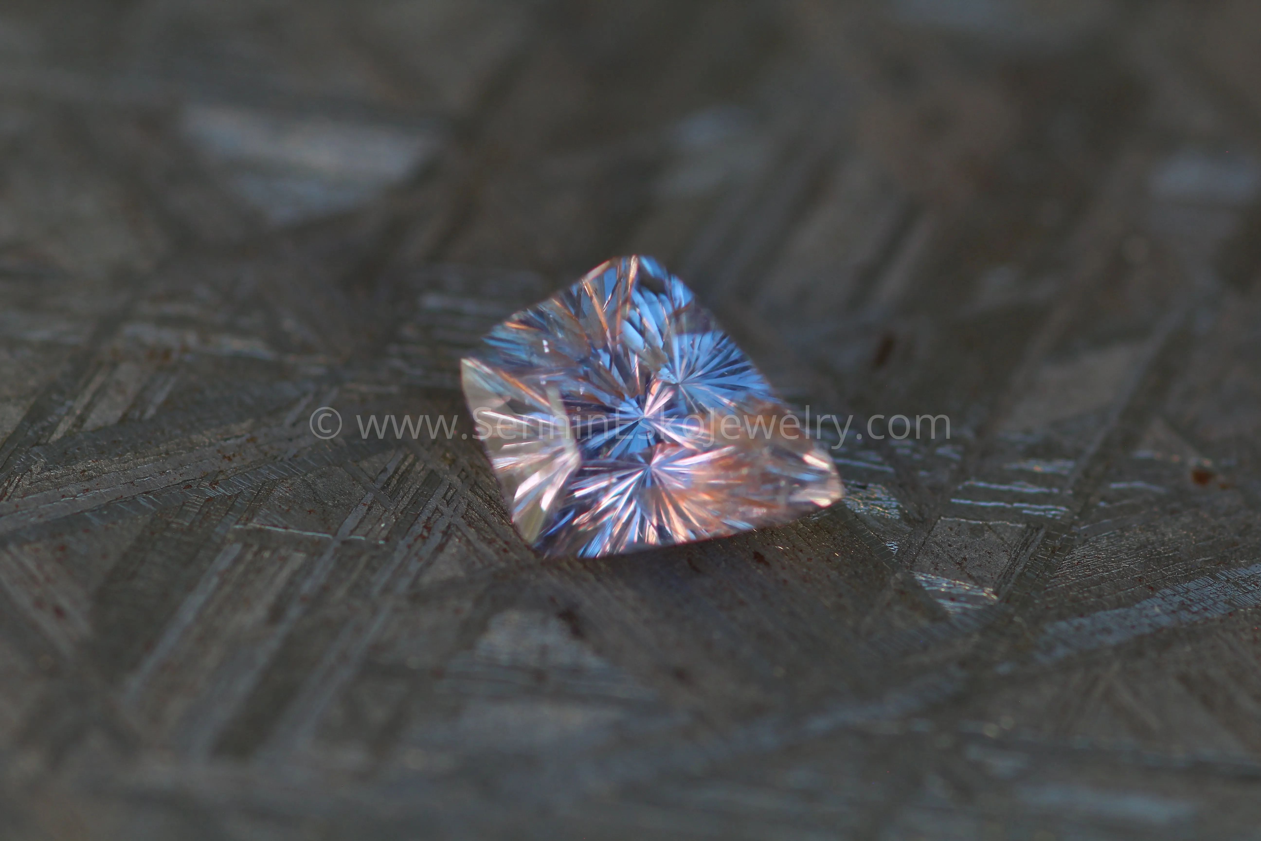 3 Carat Lilac Umba Sapphire Kite -  Fantasy Cut - 10.2x8mm