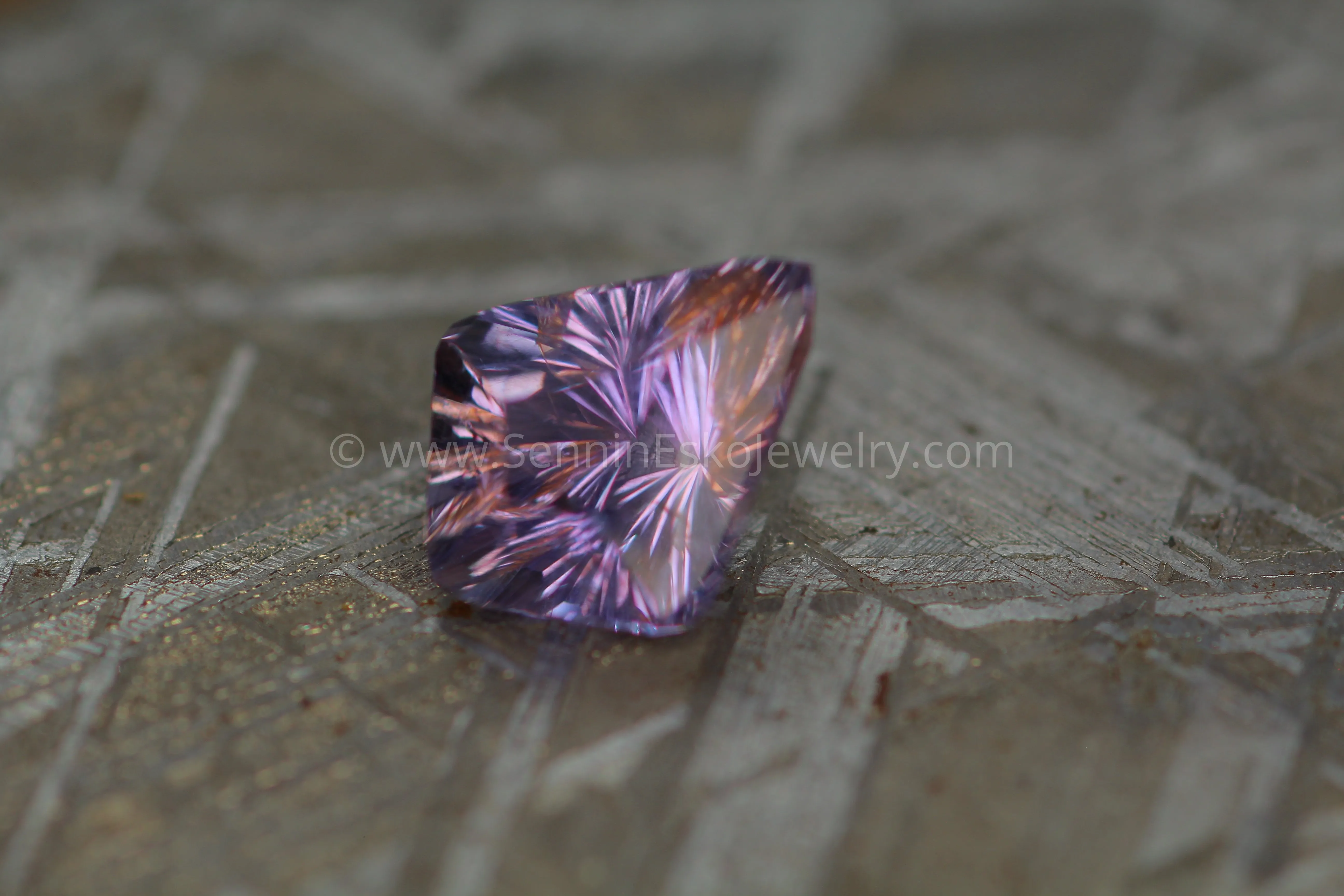 3 Carat Lilac Umba Sapphire Kite -  Fantasy Cut - 10.2x8mm