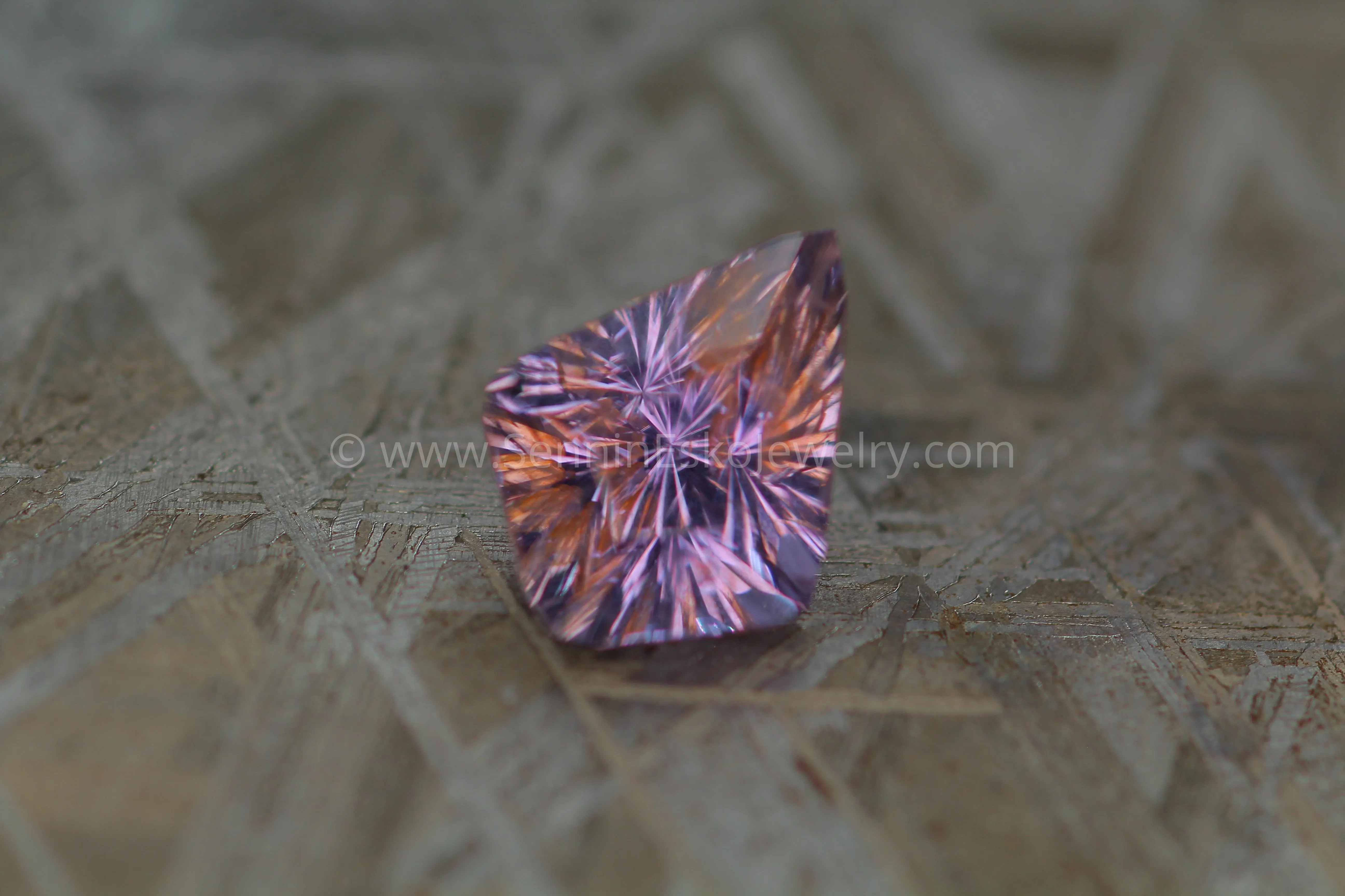 3 Carat Lilac Umba Sapphire Kite -  Fantasy Cut - 10.2x8mm