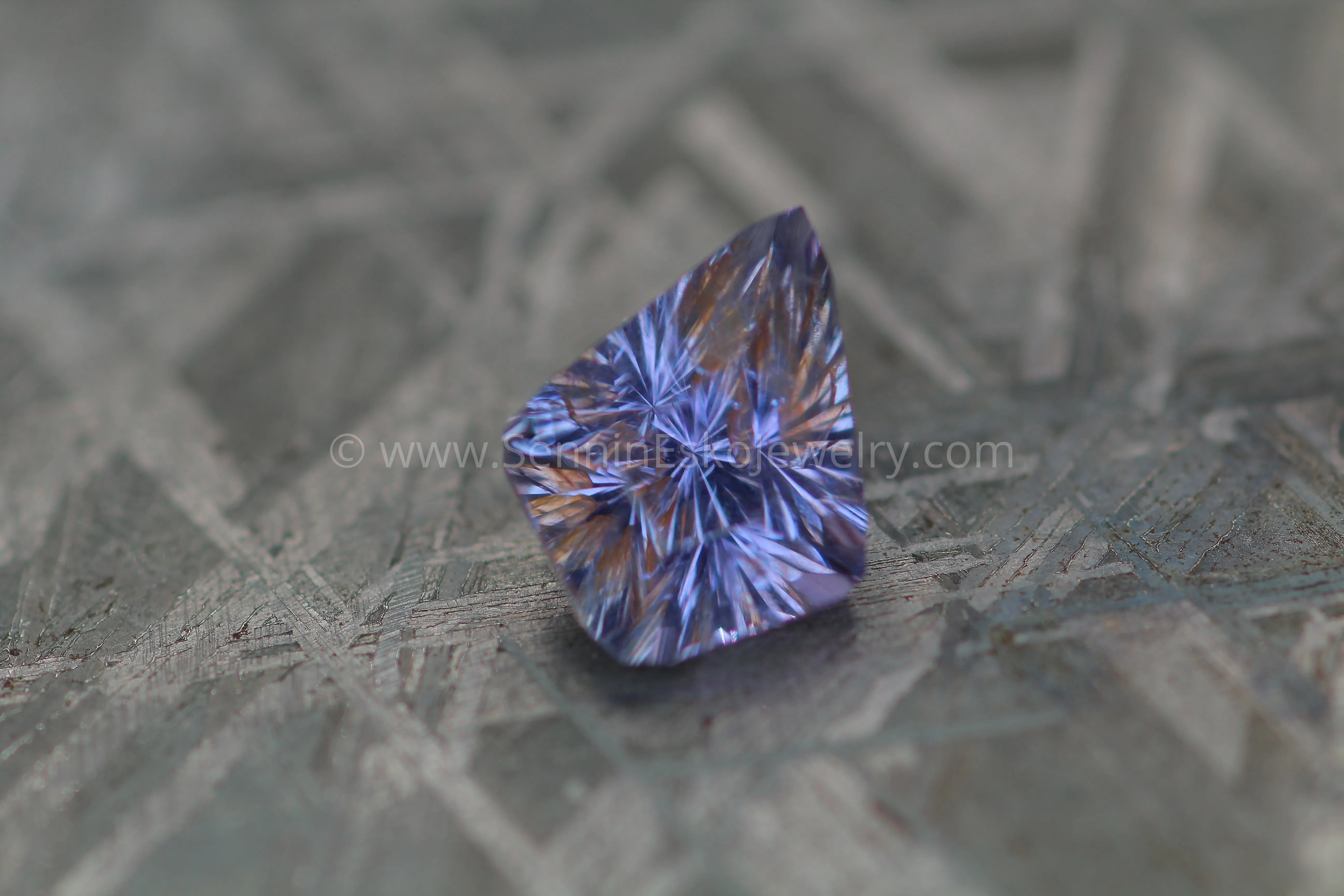 3 Carat Lilac Umba Sapphire Kite -  Fantasy Cut - 10.2x8mm