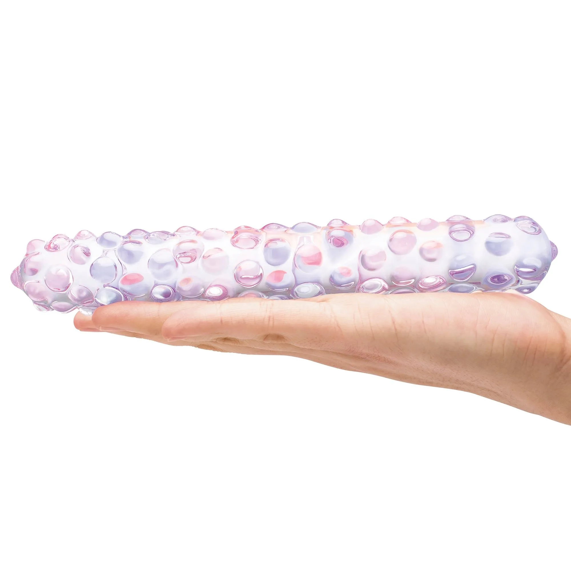 9" Purple Rose Nubbed Dildo