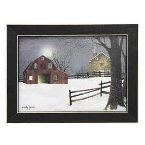 A Light in the Stable Framed Print