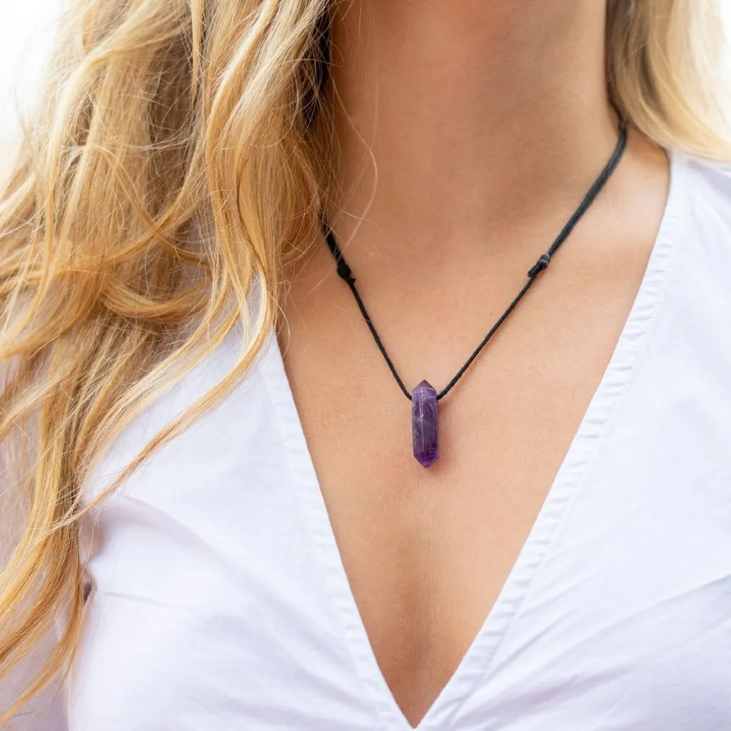 Amethyst Point Adjustable Necklace