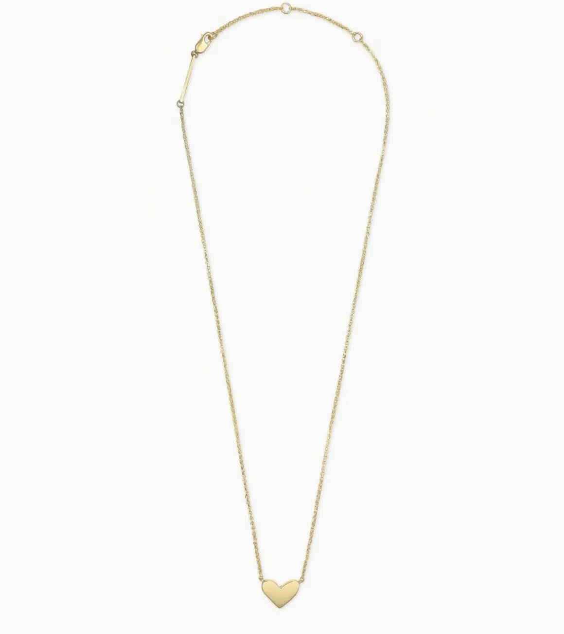 Ari Heart Short Pendant Necklace in 18K Gold Vermeil