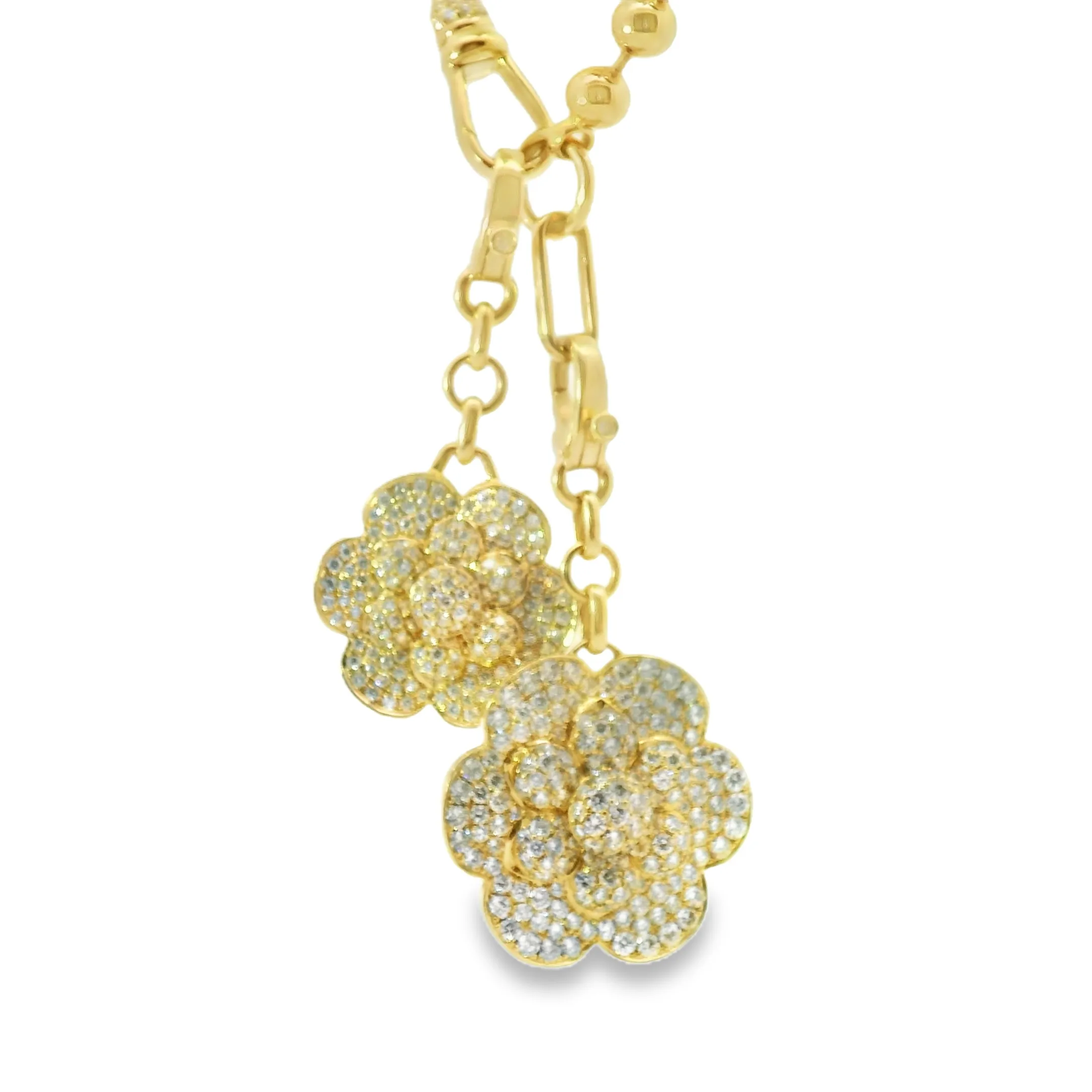 Aspery and Guldag Diamond Flower Enhancer Pendant