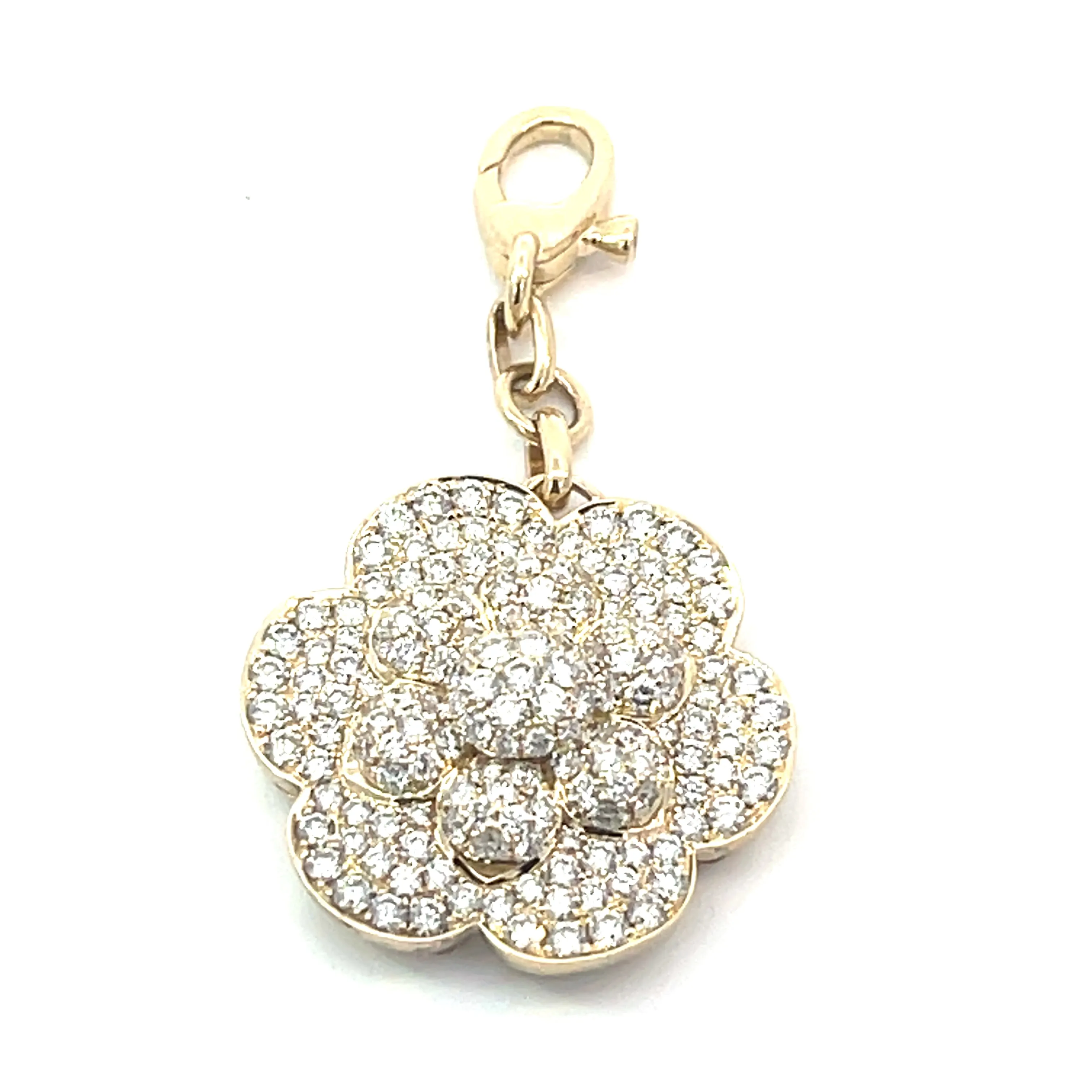 Aspery and Guldag Diamond Flower Enhancer Pendant