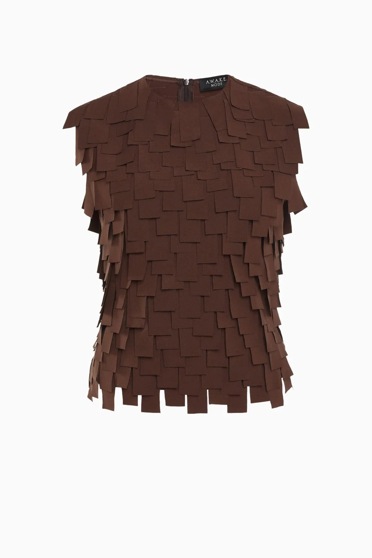 A.W.A.K.E Mode Multi Rectangle Top - Brown