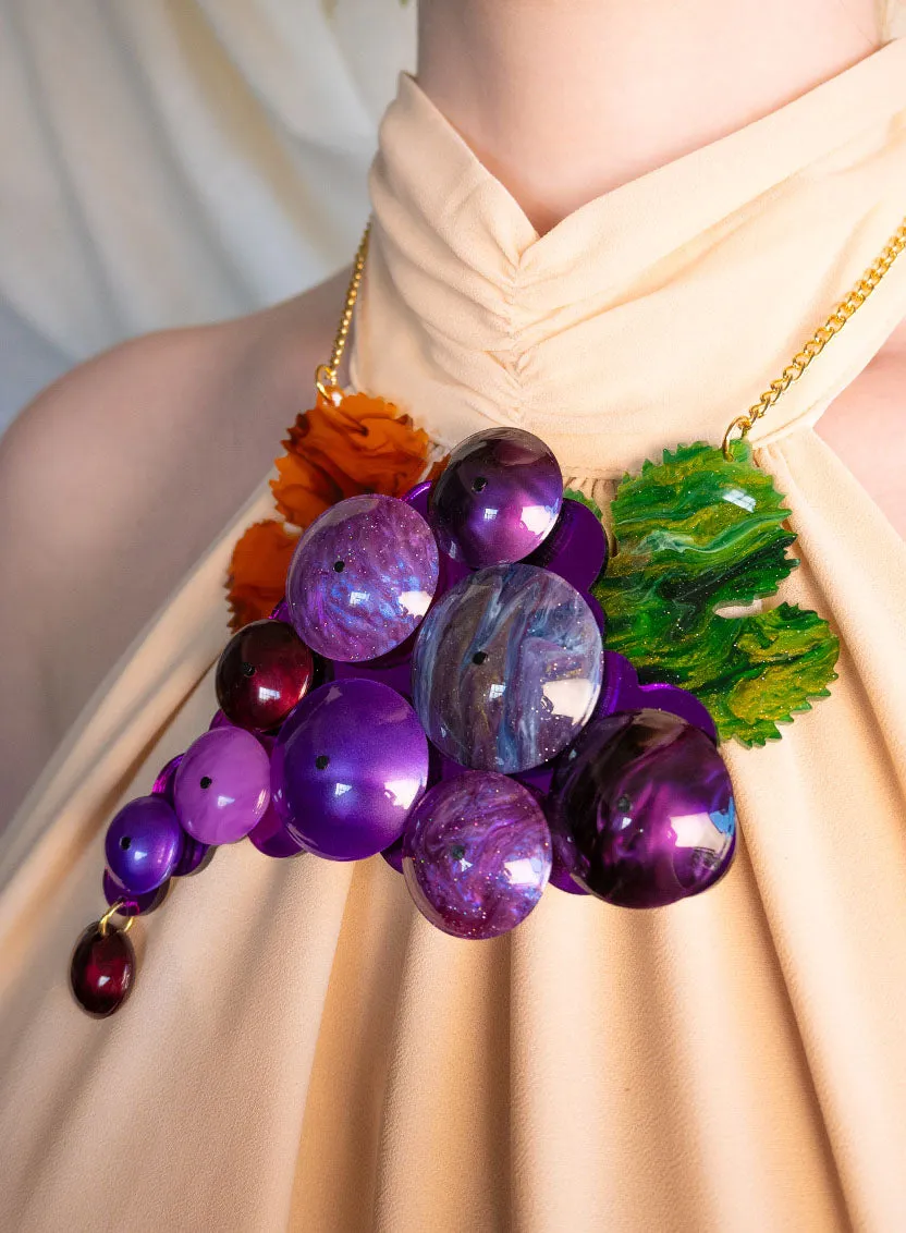 Bacchus Grapes Necklace