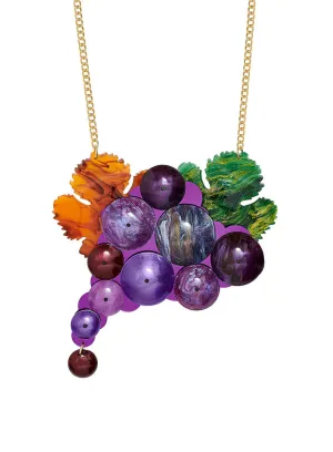 Bacchus Grapes Necklace