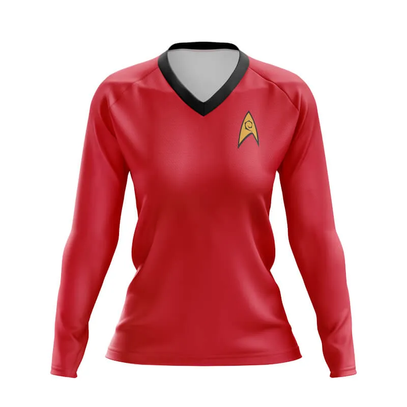 Bike Trek (Red) MTB Long Sleeve Jersey