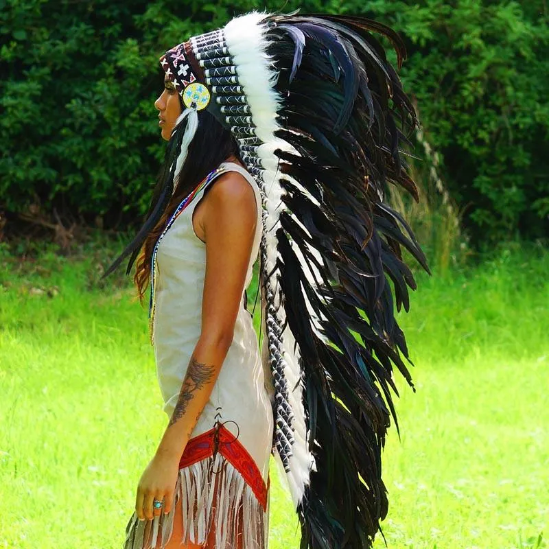 Black War Bonnet - 130cm