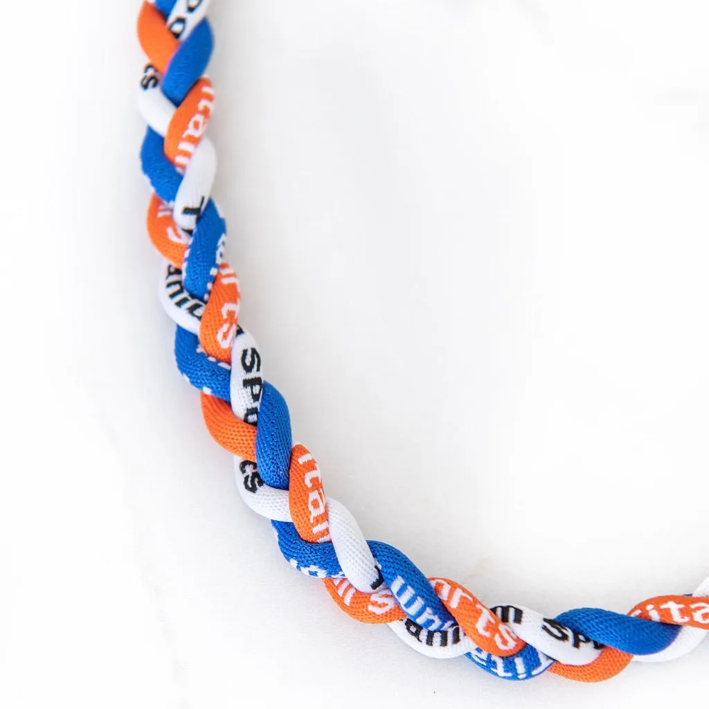 Blue   Orange Sports Necklace