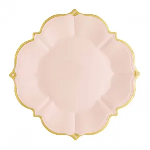 Blush Paper Plates - Lunch