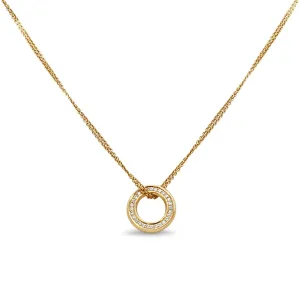 Boodles Diamond Roulette Pendant On 18" Necklace