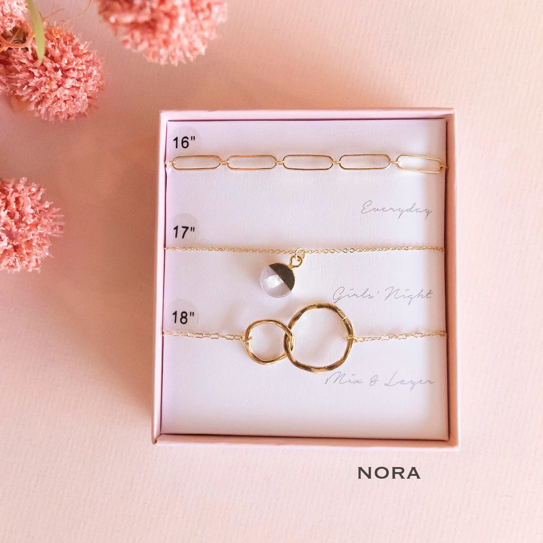 Boxed Necklace Sets | Dainty Layered Necklaces | Mother's Day Gift