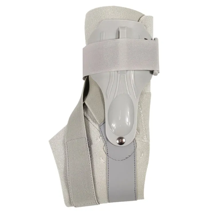 Compression Fixed Plastic Sheet Support Strap Ankle Protector, Size: M (Gray)