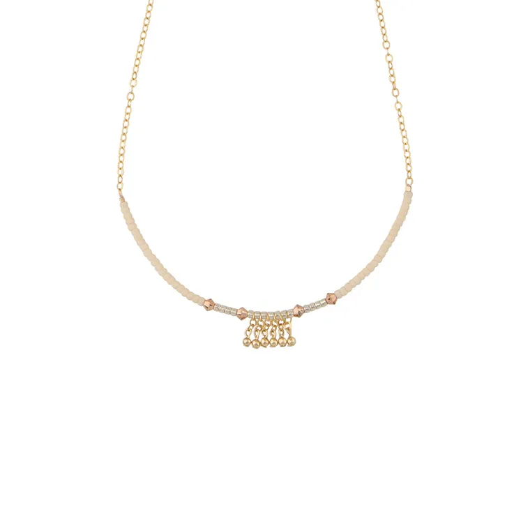 Eclectic Olakira Necklace - PINK/SILVER/GOLD/ROSE GOLD