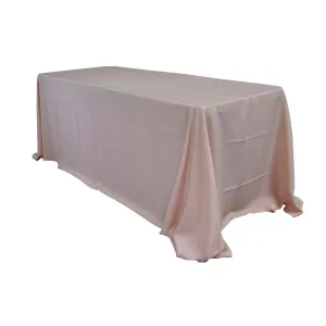 Economy Polyester Poplin Rectangular Tablecloths - Blush