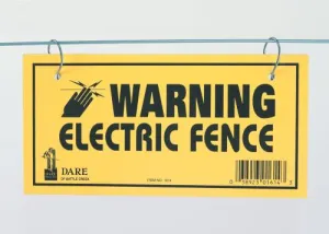 Electric Fence Warning Sign