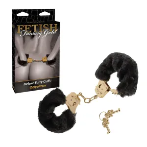 FETISH FANTASY GOLD DELUXE FURRY CUFFS