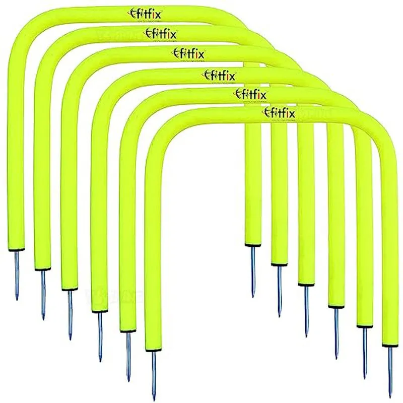 Fitfix Training Passing Arcs (Square) Fluorescent Green Sports Agility for Speed Training (Set of 5)