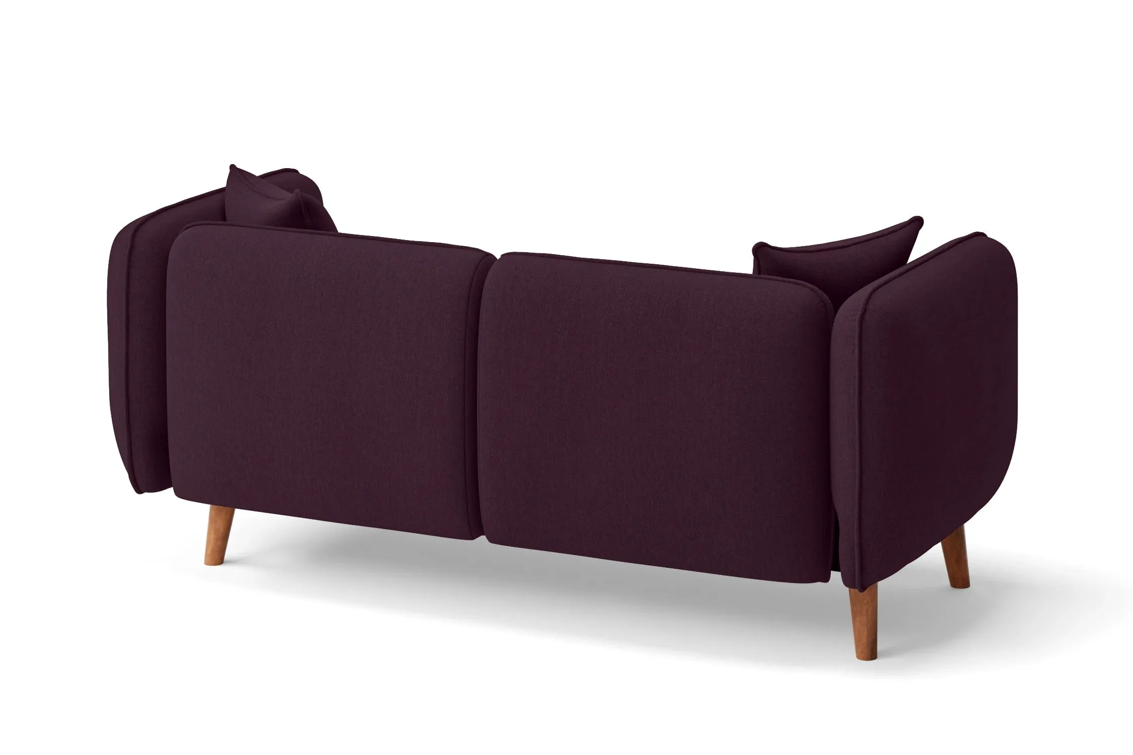 Florence 2 Seater Sofa Purple Linen Fabric