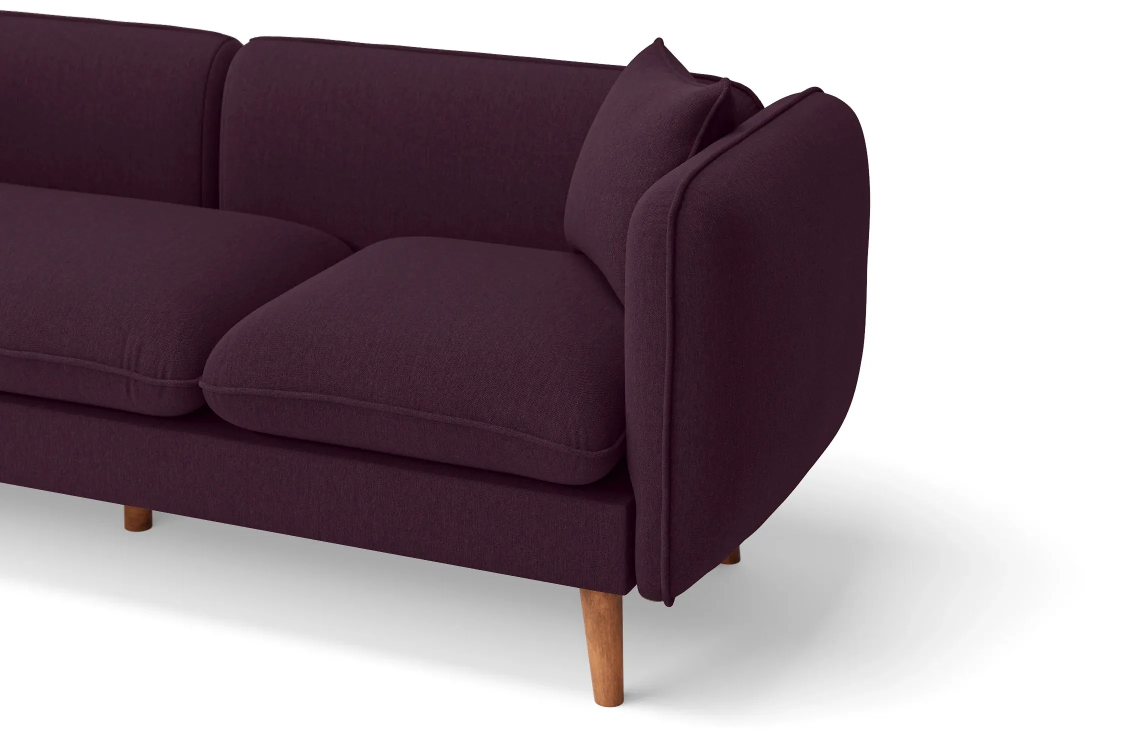 Florence 2 Seater Sofa Purple Linen Fabric