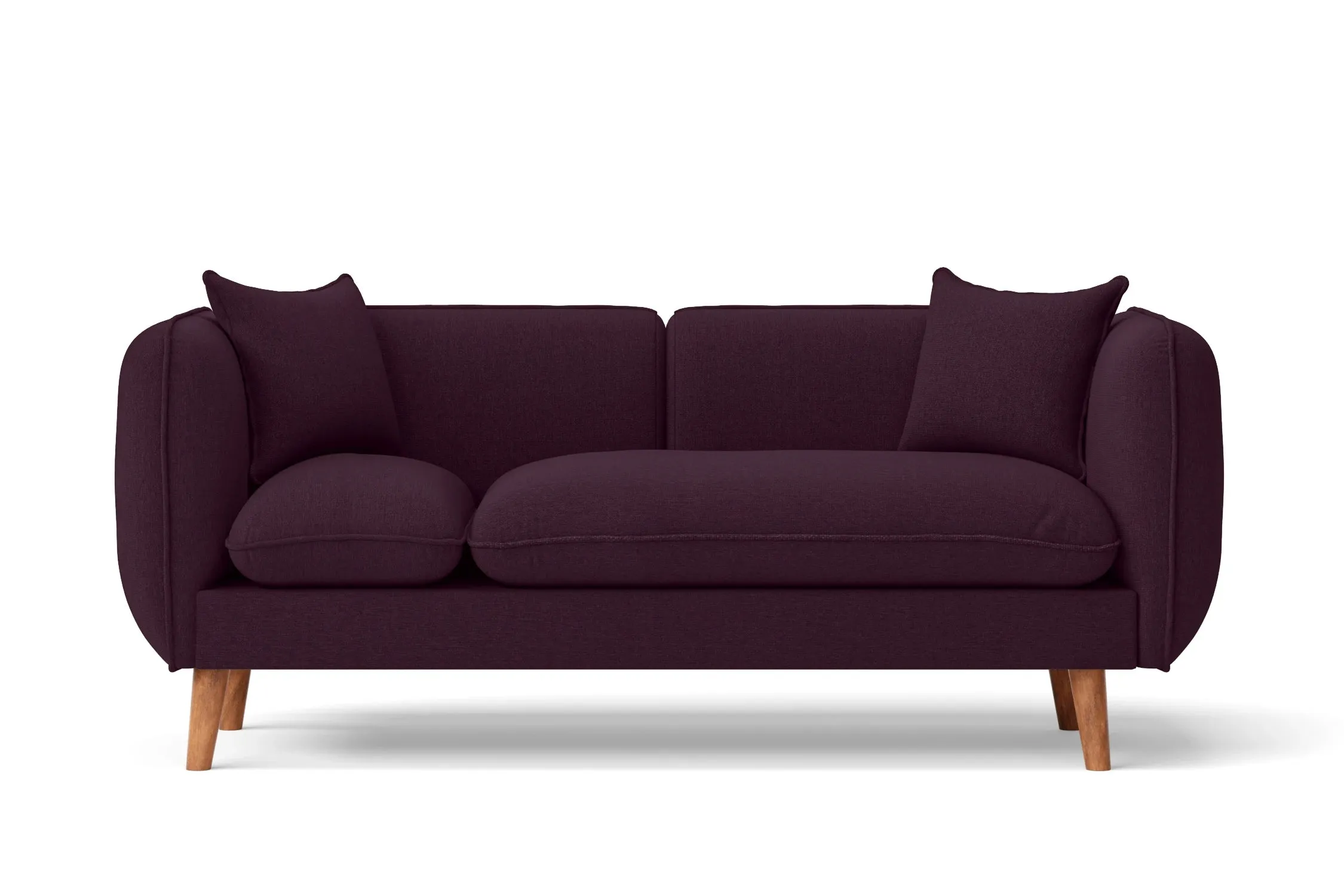 Florence 2 Seater Sofa Purple Linen Fabric