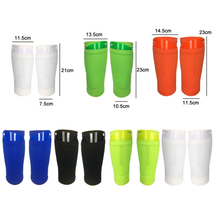 Football Shin Pads   Socks Sports Protective Equipment, Color: Fluorescent Green (M)