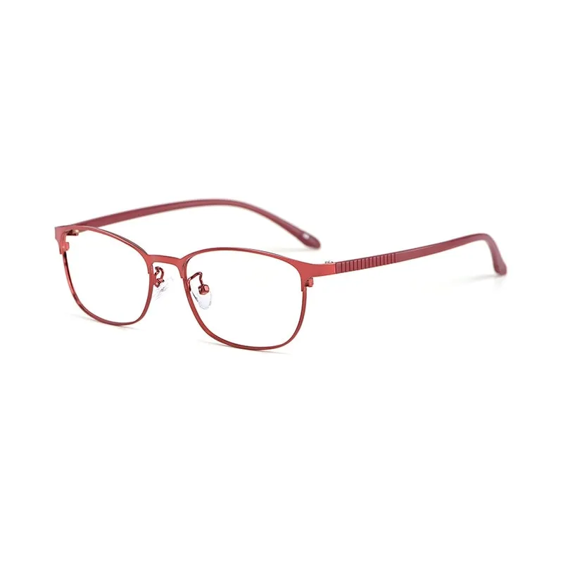 Gmei Women's Eyeglasses Alloy Glasses Frame Flexible Tr Temples 3569