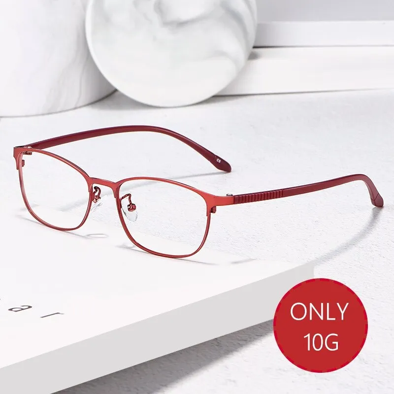 Gmei Women's Eyeglasses Alloy Glasses Frame Flexible Tr Temples 3569