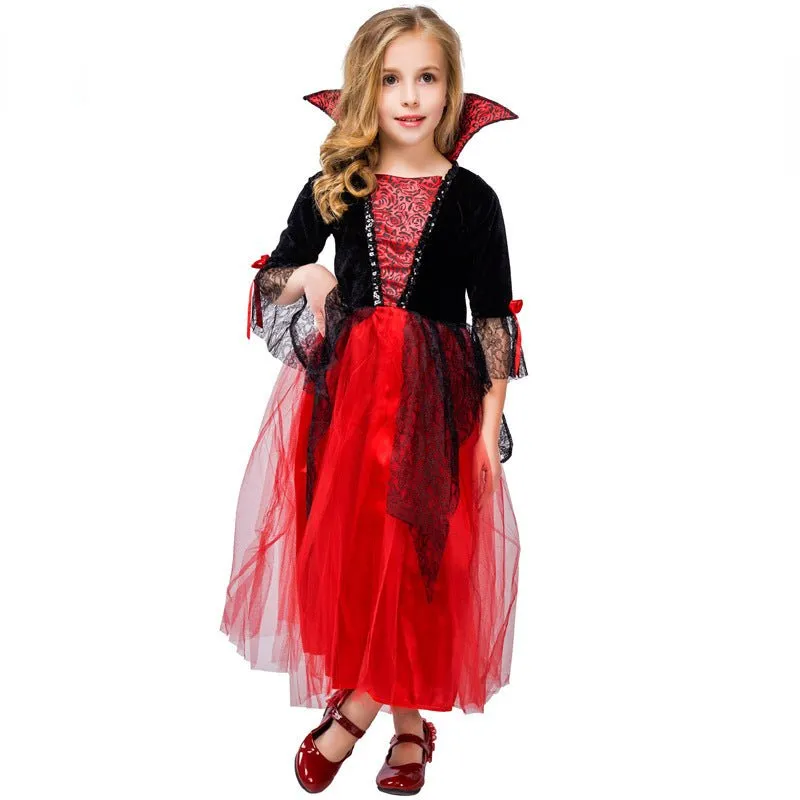 Halloween Cosplay Girls Classic Vampire Costume