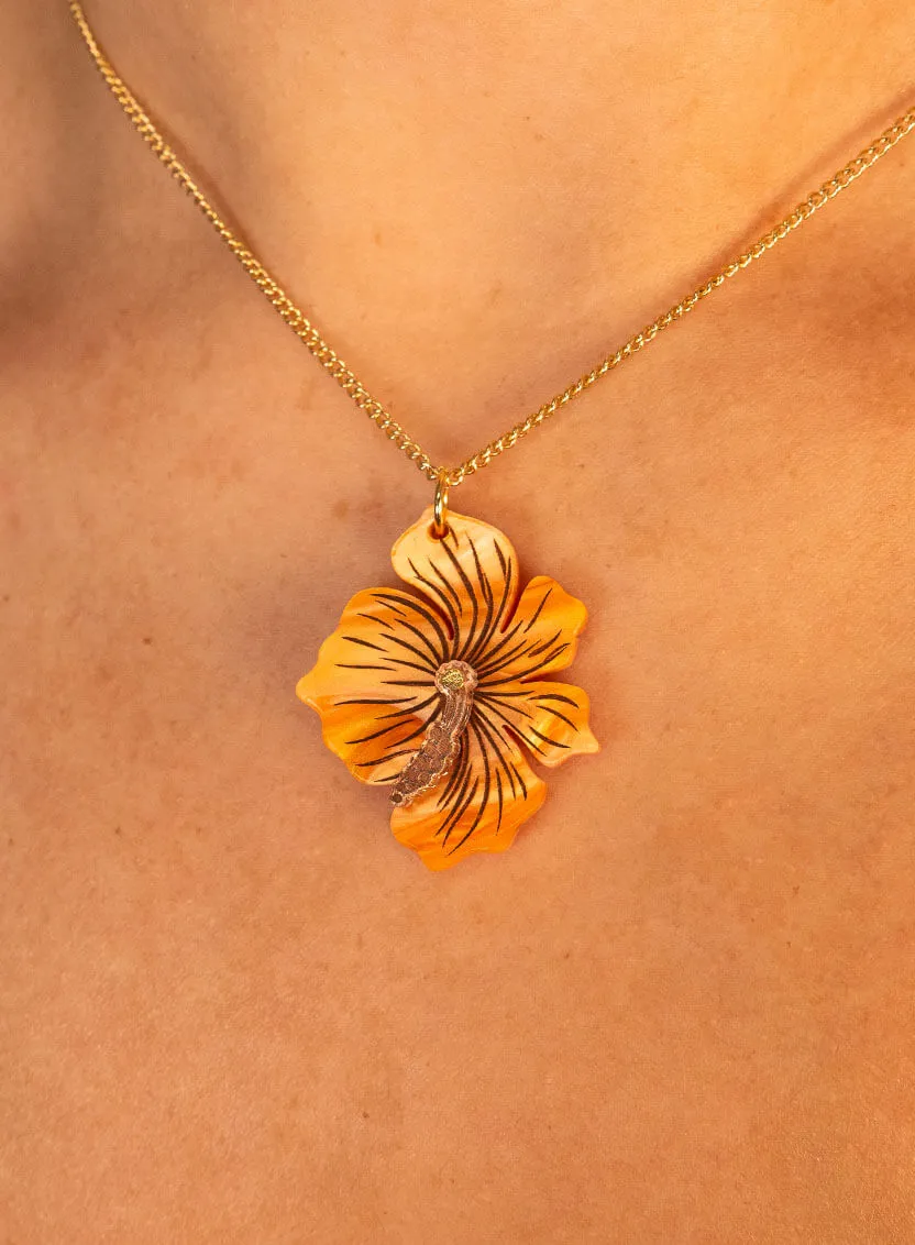 Hibiscus Flower Pendant