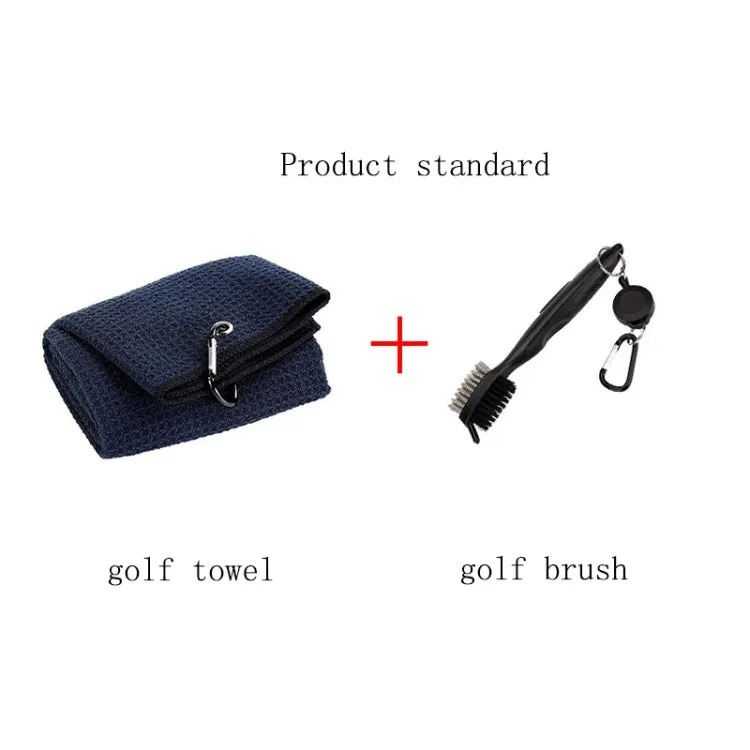 Hook Towel   Club Cleaning Brush Golf Cleaning Set(Black)