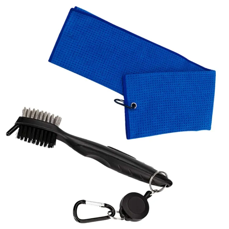 Hook Towel   Club Cleaning Brush Golf Cleaning Set(Blue)