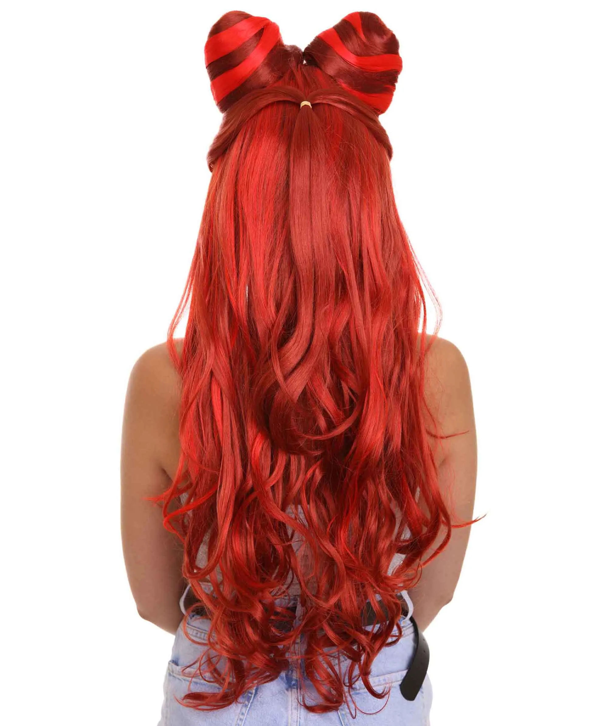 HPO Poison Wig , Red Cosplay Wig , Premium Breathable Capless Cap