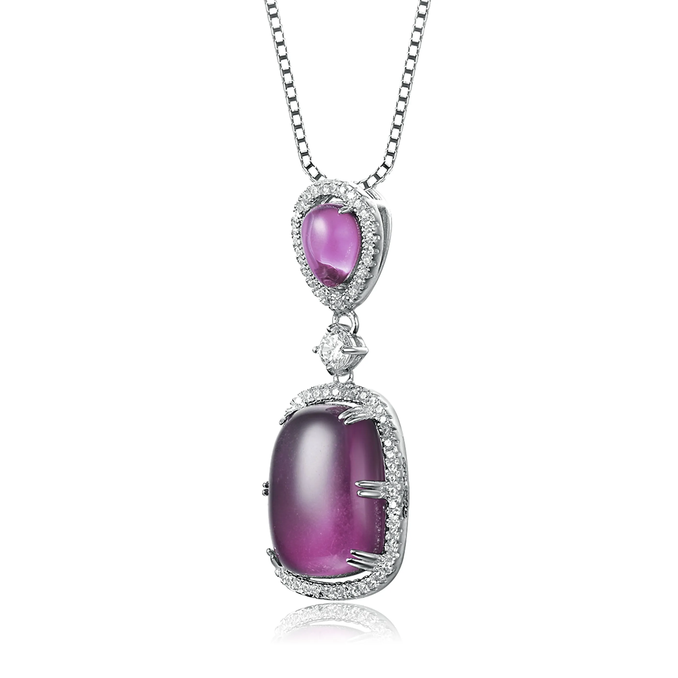 Juliette Purple Pendant Necklace