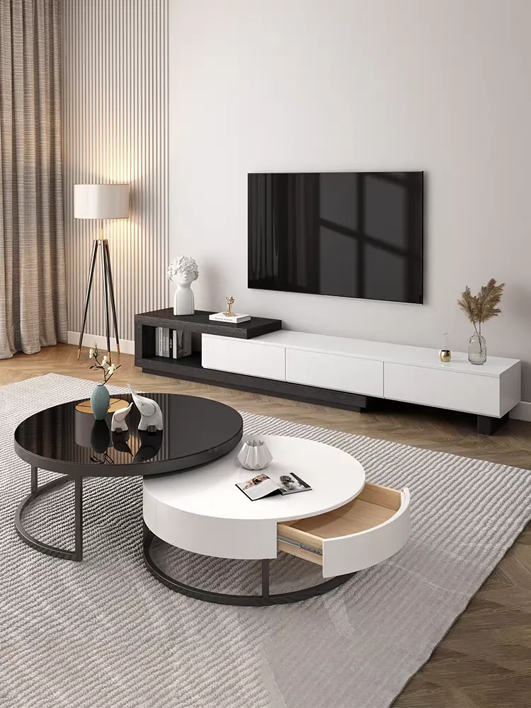 Kaylara Versatile Extendable TV Unit | Spacious Media Storage | Modern Design