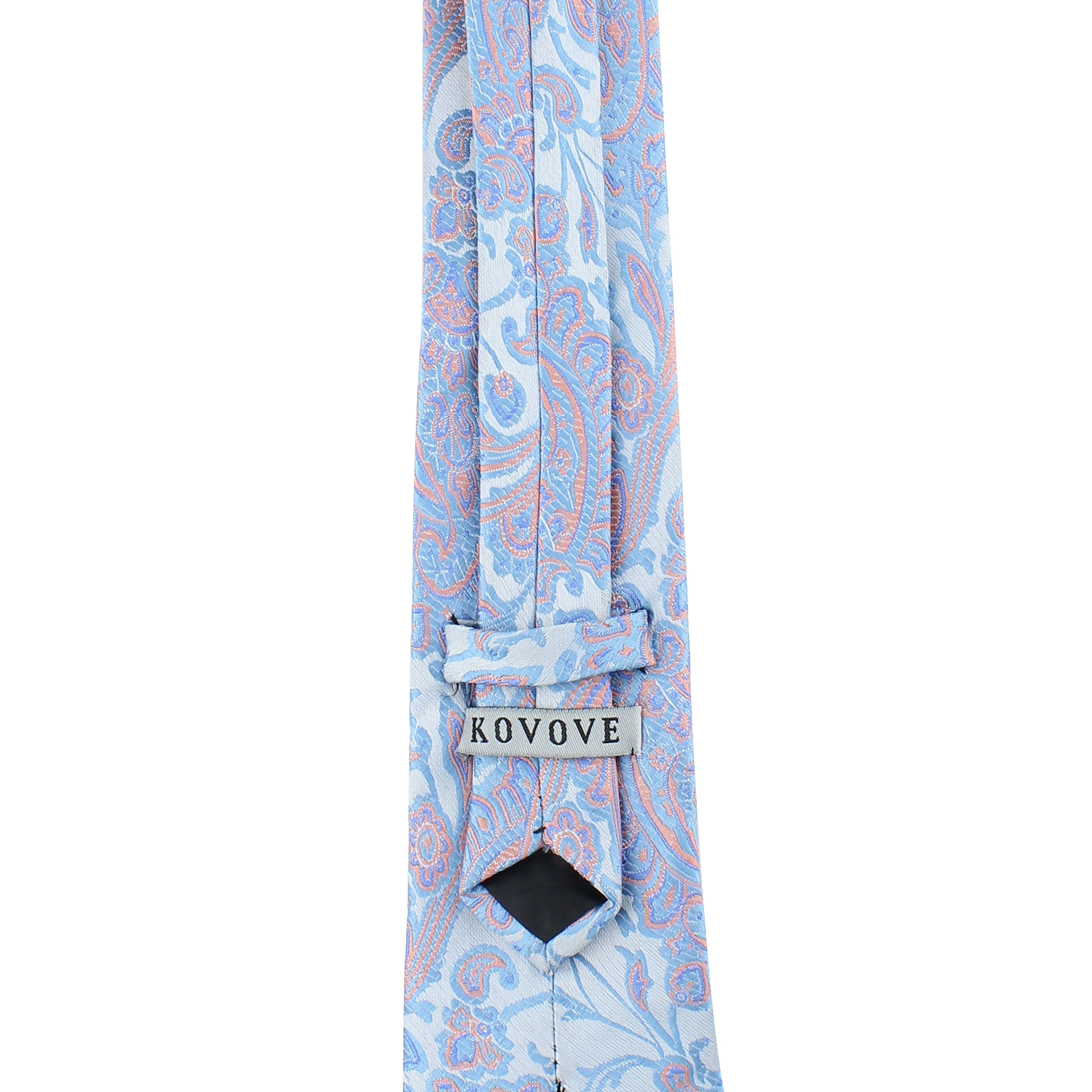 Kovove Elegant Blue Floral Neck Tie For Men